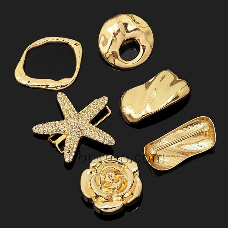 Gold Metal Swimwear Connector suppliers