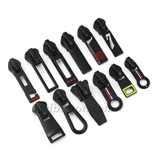 Tirador de cremallera negre