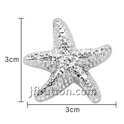 Botons decoratius d'estrella de mar de metall