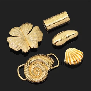 Sivella de metall de conx d'or