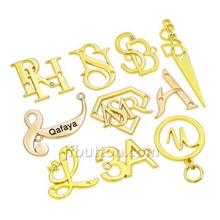 Etiquetes de logotip de metall petits