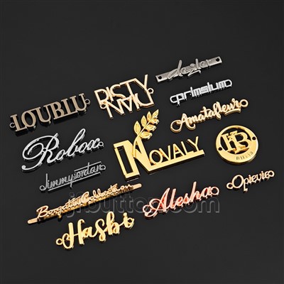 Logotip de maquinari metàl·lic de la bossa personalitzada