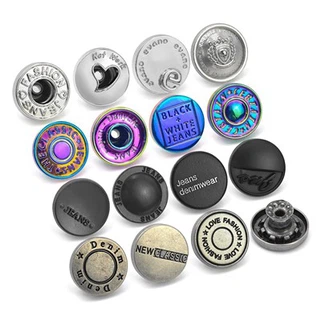 Botons de metall de denim